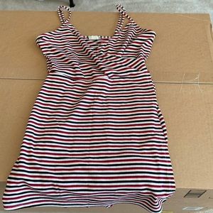 Small spaghetti strap skort suit